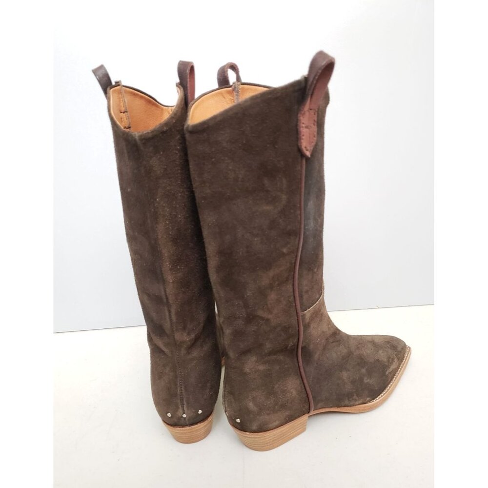 Free People Montage Tall Boots in Chocolate Size 37 - Picture 3 of 5